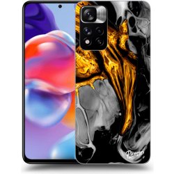 Pouzdro Picasee silikonové Xiaomi Redmi Note 11 Pro+ 5G - Black Gold černé