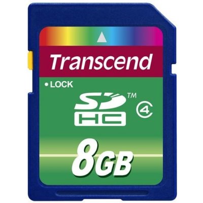 Transcend SDHC 8 GB Class 4 TS8GSDHC4 – Zboží Mobilmania