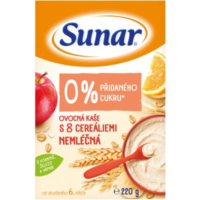 SUNAR ovocná s 8 cereáliemi 220 g – Zboží Dáma