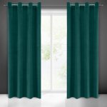 EUROFIRANY ZATEMŇOVACÍ ZÁVĚS NA KROUŽCÍCH MILO 140X250 CM ZELENÁ – Hledejceny.cz