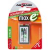 Baterie nabíjecí Ansmann maxE 9V 270mAh 1ks 10603