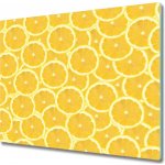 Sklenena krajeci deska Plátky citronu 60x52 cm – Zboží Mobilmania