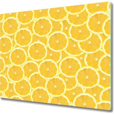 Sklenena krajeci deska Plátky citronu 60x52 cm – Zboží Mobilmania