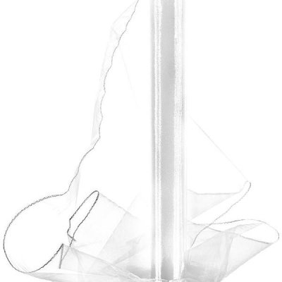 Organza 40cm/10y bílá – Zboží Mobilmania