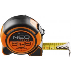 NEO tools Metr svinovací 7,5m/25mm ocel nylon magnet