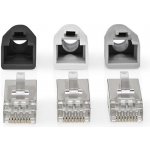 NEDIS RJ45 konektor | RJ45 Pass Through | Pevný/vláknitý kabel FTP CAT6 | Přímý | Pozlacené | 10 ks | PVC | Šedá | Box | Zboží Auto