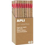 APLI Balící dárkový papír v roli KRAFT FUN, 70 cm x 2 m - mix 5 vzorů – Zboží Mobilmania