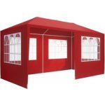 FurniGO Rimini 3x6 m - boční stěny + oblouková okna červená – Hledejceny.cz