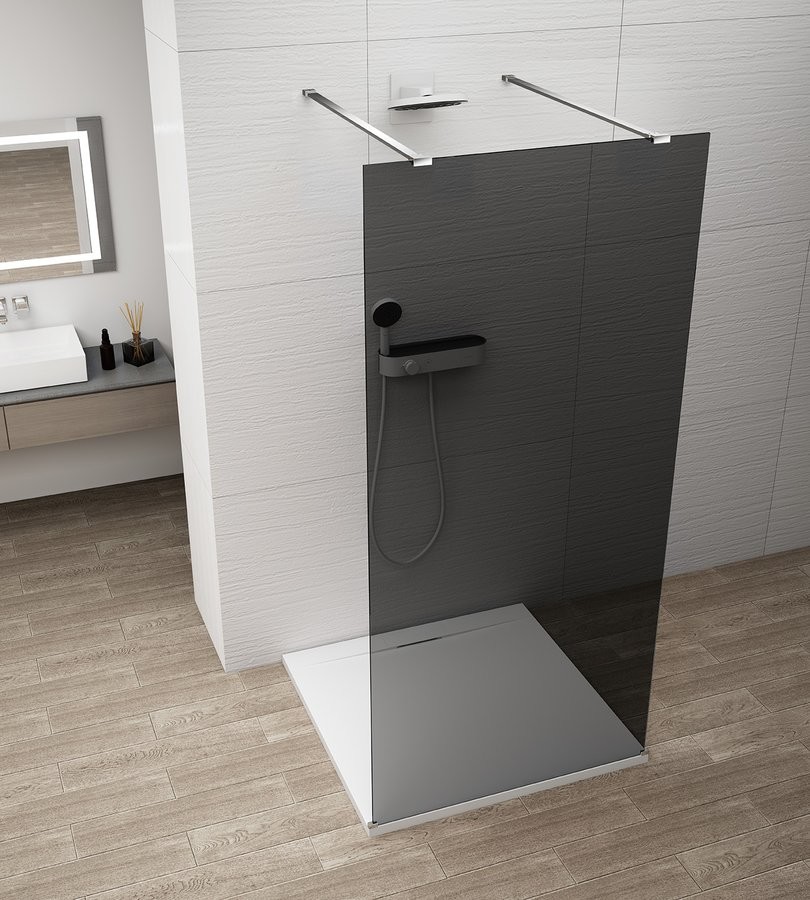 ESCA CHROME kouřové sklo, 1500 mm