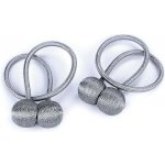Pro Háčkování Šňůra na závěsy s magnetem šedá, 2 ks – Zboží Dáma