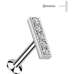 Šperky4U labreta PUSH IN piercing do brady LB048-1206