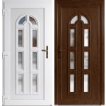 OknaDvereNaMiru.cz Vchodové plastové dveře Linda zlatý dub / bílá levé otevírání dovnitř 98 x 198 cm – Zboží Mobilmania