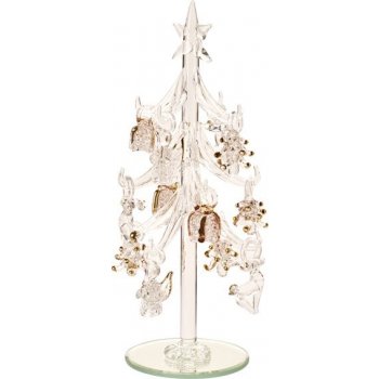 Villeroy & Boch Winter Collage Accessoires skleněný vánoční stromek s ozdobami 20 cm