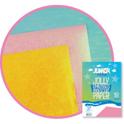 Dekorační papír Reliéfní perleťový růžový A4, 10ks, 60g – Zboží Dáma