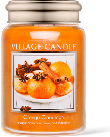 Village Candle Candle, Orange Cinnamon - 1 candle [2.2 oz]