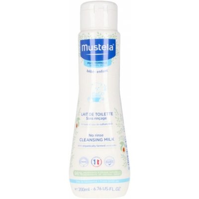 Mustela Bébé No Rinse Cleansing Milk čisticí tělové mléko pro dětskou pokožku od narození 200 ml – Zboží Mobilmania