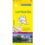 Lombardy Itálie mapa 1:200 000 MICHELIN – Zboží Dáma