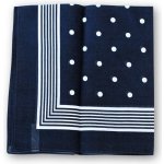 Etex Dětský bavlněný šátek modrý s bílými puntíky – Hledejceny.cz