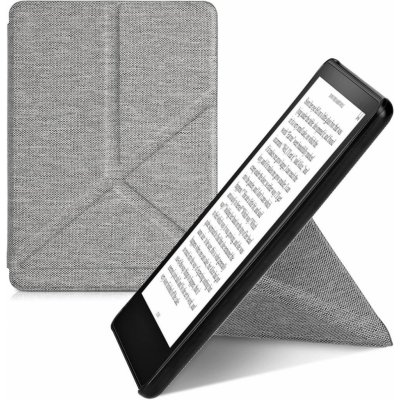 KW Mobile Origami Textil Light Grey KW5776525 pro Amazon Kindle Paperwhite 5 2021 světle šedé – Sleviste.cz