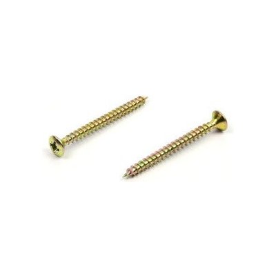 Vrut do dřeva zápustná čočková hlava 5x45 mm, zinek žlutý – Hledejceny.cz