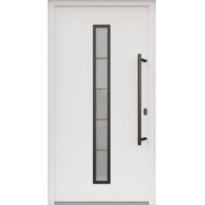 ARON vchodové dveře 3171-2 bílé 100 x 200 cm P – Hledejceny.cz