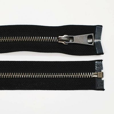 Kovový zip šíře 8mm, délka 65cm, tmavý nikl (dělitelný) – Hledejceny.cz