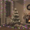 Vánoční osvětlení DKD HOME DECOR LED pohádková světla s 2000 LED diodami Pastelové vícebarevné 200 m PVC
