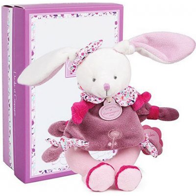 Doudou Plyšové chrastítko králíček 19 cm – Zboží Mobilmania