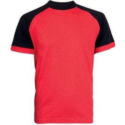Trička krátký rukáv tričko s krátkým rukávem OLIVER červeno-černé – Zboží Mobilmania