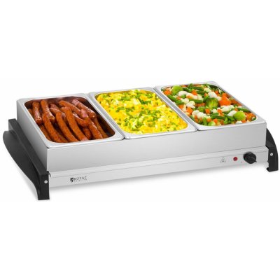 Royal Catering Bufetový ohřívač - 3 x 2 litry - 400 W – Hledejceny.cz