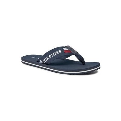 Tommy Hilfiger Žabky Corporate Monotype Beach Sandal FM0FM04913 Stříbrná – Hledejceny.cz