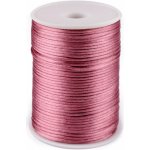 Saténová šňůra Ø2 mm - 10m Barva: starorůžová – Hledejceny.cz
