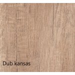 Nábytek Mikulík BRAVO 10 kuchyňská linka 240 cm dub kansas – Zbozi.Blesk.cz