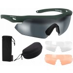Brýle Swiss Eye lehké střelecké Nighthawk 3 skla zelený rám – Zboží Dáma