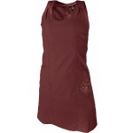 Warmpeace šaty Friday Better dark red brown – Sleviste.cz