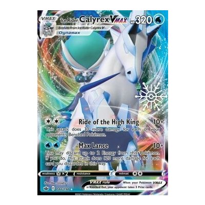 Pokémon CRE 046/198 Ice Rider Calyrex VMAX (Advent Calendar) - Chilling Reign – Hledejceny.cz