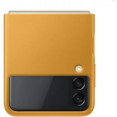 Pouzdro Leather Cover Samsung Galaxy Z Flip3, mustard