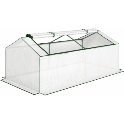 Outsunny Zimní fóliovník 180 x 90 x 70 cm bílý – Zboží Dáma