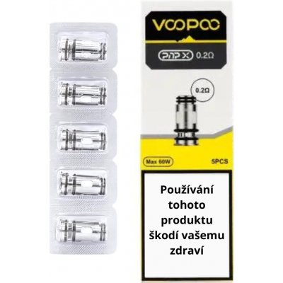 VooPoo PnP-X žhavící hlava 0,2ohm 5ks – Zboží Mobilmania