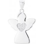 Nubis Stříbrný přívěšek andělíček se srdíčkem NB 4190 – Sleviste.cz