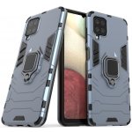 Pouzdro IZMAEL.eu Odolné Ring Armor Case Samsung Galaxy A12 modré – Zboží Mobilmania