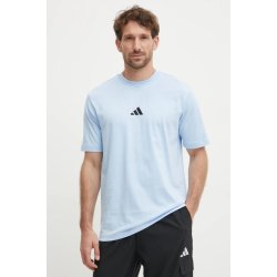 adidas bavlněné tričko Essential s potiskem JF1101 modrá