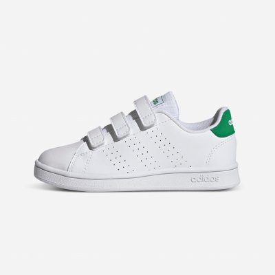 adidas Dětské boty na suchý zip Advantage bílé