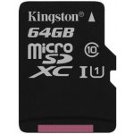 Kingston microSDXC 64 GB UHS-I U1 SDC10G2/64GBSP – Zboží Mobilmania