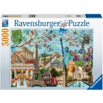 RAVENSBURGER Velkoměsta koláž 5000 dílků – Zboží Dáma