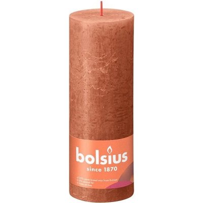 Bolsius Rustikální sloupová rezavě růžová 190 x 68 mm – Zboží Mobilmania