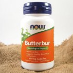 Now Foods Butterbur with Feverfew Devětsil s Řimbabou 75 mg x 60 kapslí – Hledejceny.cz