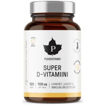 Puhdistamo Super Vitamin D 4000iu 120 kapslí