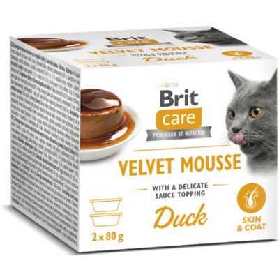 Brit Care Cat Velvet Mousse Skin & Coat Duck 2 x 80 g – Zbozi.Blesk.cz