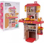 Ramiz Dětská kuchyňka se světly zvukem a funkcí vody 50el. Růžová – Zboží Dáma